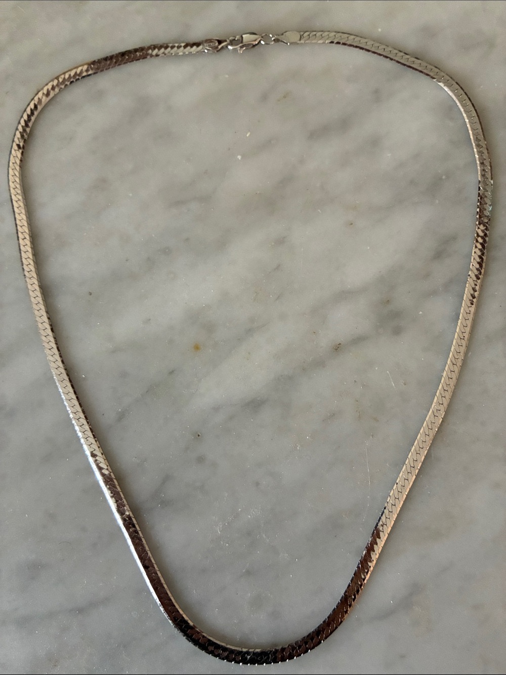 Sterling Herringbone Necklace